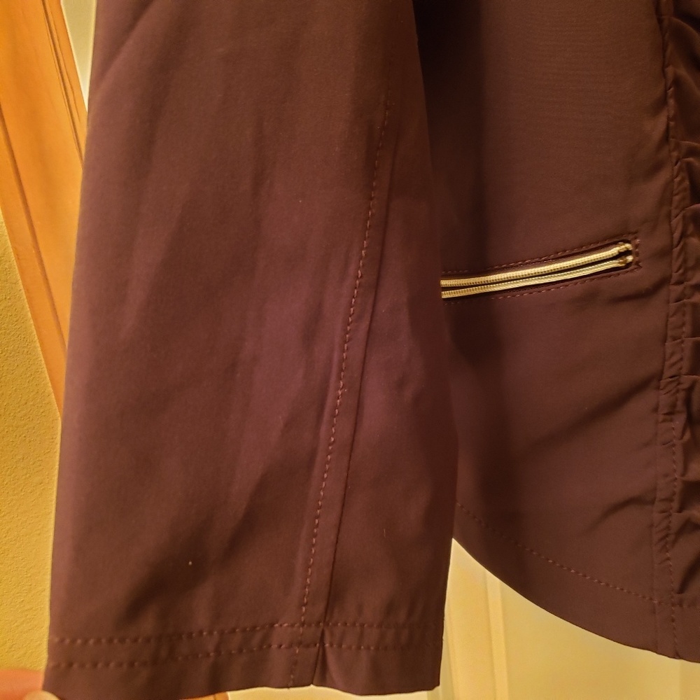 Chicos Zenergy Neema Ruched Brown jacket size 2 - Picture 5 of 8